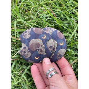 Moon Skulls Neoprene Car Coaster 2 Pack